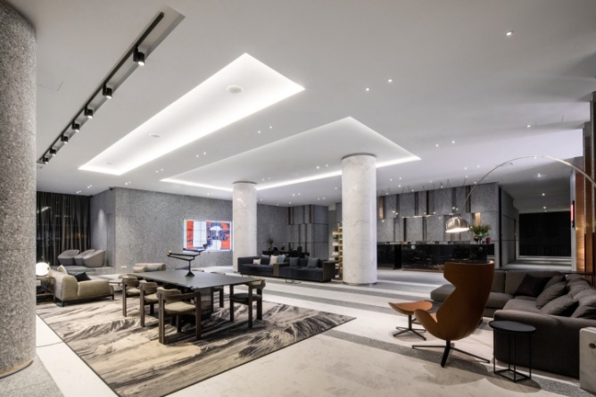 鄭州現(xiàn)代簡(jiǎn)約風(fēng)格精品酒店裝修設(shè)計(jì)公司案例(圖3) 約風(fēng)格精品酒店設(shè)計(jì)3