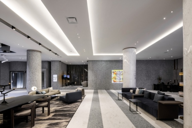 鄭州現(xiàn)代簡(jiǎn)約風(fēng)格精品酒店裝修設(shè)計(jì)公司案例(圖4) 約風(fēng)格精品酒店設(shè)計(jì)4