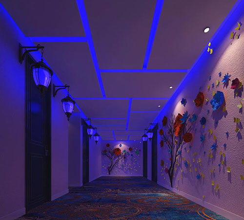 鄭州愛(ài)尚情侶主題酒店裝修設(shè)計(jì)公司案例(圖1) 愛(ài)尚情侶主題酒店設(shè)計(jì)1