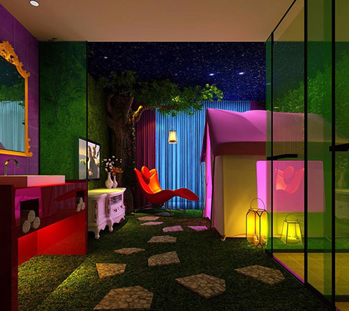 鄭州愛(ài)尚情侶主題酒店裝修設(shè)計(jì)公司案例(圖5) 愛(ài)尚情侶主題酒店設(shè)計(jì)5