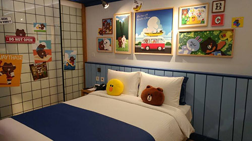 鄭州卡通主題酒店裝修設(shè)計(jì)公司案例(圖5) 卡通主題酒店客房設(shè)計(jì)5