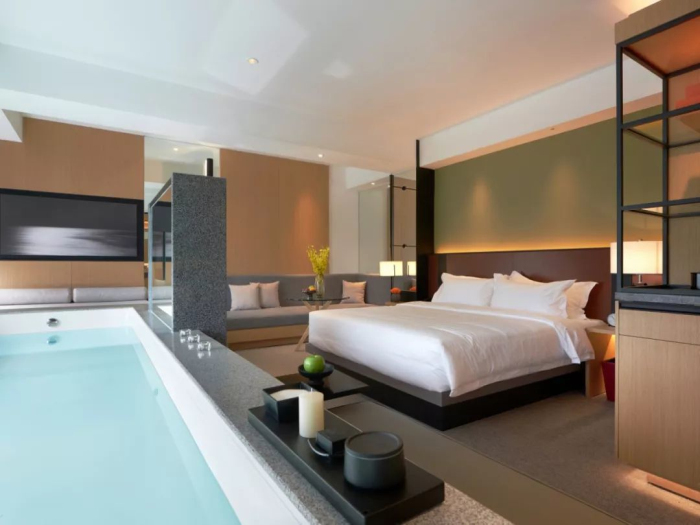 鄭州現(xiàn)代風(fēng)格精品酒店裝修設(shè)計(jì)公司案例(圖5) 鄭州現(xiàn)代風(fēng)格精品酒店裝修設(shè)計(jì)公司案例(圖5)