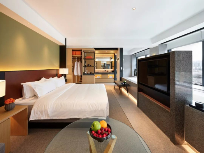 鄭州現(xiàn)代風(fēng)格精品酒店裝修設(shè)計(jì)公司案例(圖4) 鄭州現(xiàn)代風(fēng)格精品酒店裝修設(shè)計(jì)公司案例(圖4)