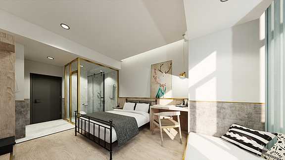 長沙綠地之窗主題酒店裝修設(shè)計(jì)公司案例(圖4) 長沙綠地之窗主題酒店裝修設(shè)計(jì)公司案例(圖4)