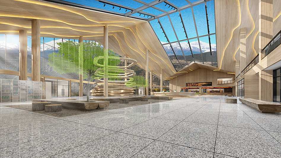 重慶龍頭山滑雪場(chǎng)度假酒店裝修設(shè)計(jì)公司案例(圖2) 重慶龍頭山滑雪場(chǎng)度假酒店裝修設(shè)計(jì)公司案例(圖2)