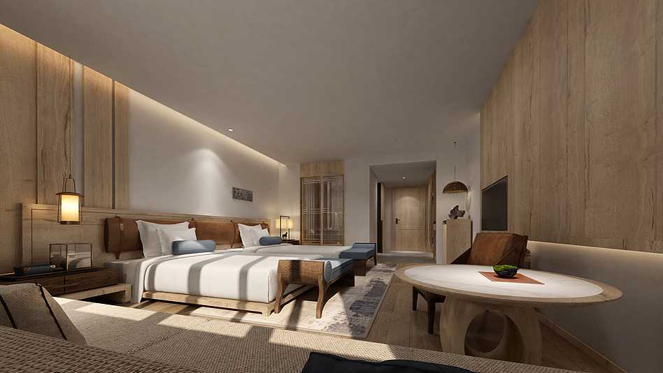 重慶龍頭山滑雪場(chǎng)度假酒店裝修設(shè)計(jì)公司案例(圖7) 重慶龍頭山滑雪場(chǎng)度假酒店裝修設(shè)計(jì)公司案例(圖7)