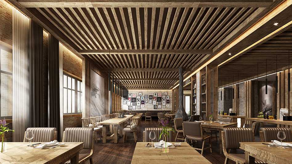 重慶龍頭山滑雪場(chǎng)度假酒店裝修設(shè)計(jì)公司案例(圖6) 重慶龍頭山滑雪場(chǎng)度假酒店裝修設(shè)計(jì)公司案例(圖6)