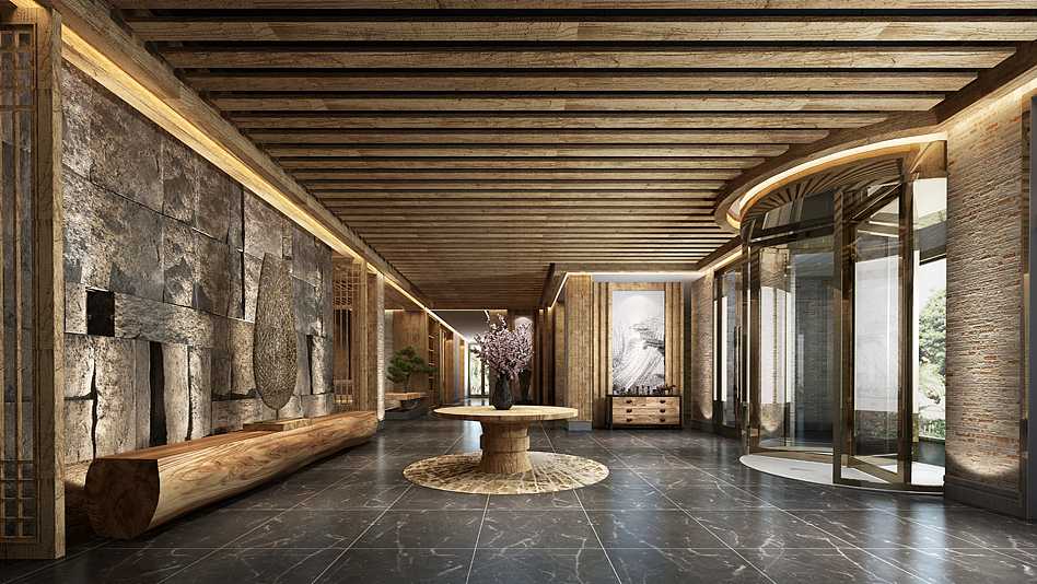 重慶龍頭山滑雪場(chǎng)度假酒店裝修設(shè)計(jì)公司案例(圖3) 重慶龍頭山滑雪場(chǎng)度假酒店裝修設(shè)計(jì)公司案例(圖3)