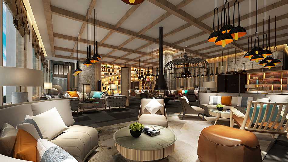 重慶龍頭山滑雪場(chǎng)度假酒店裝修設(shè)計(jì)公司案例(圖4) 重慶龍頭山滑雪場(chǎng)度假酒店裝修設(shè)計(jì)公司案例(圖4)