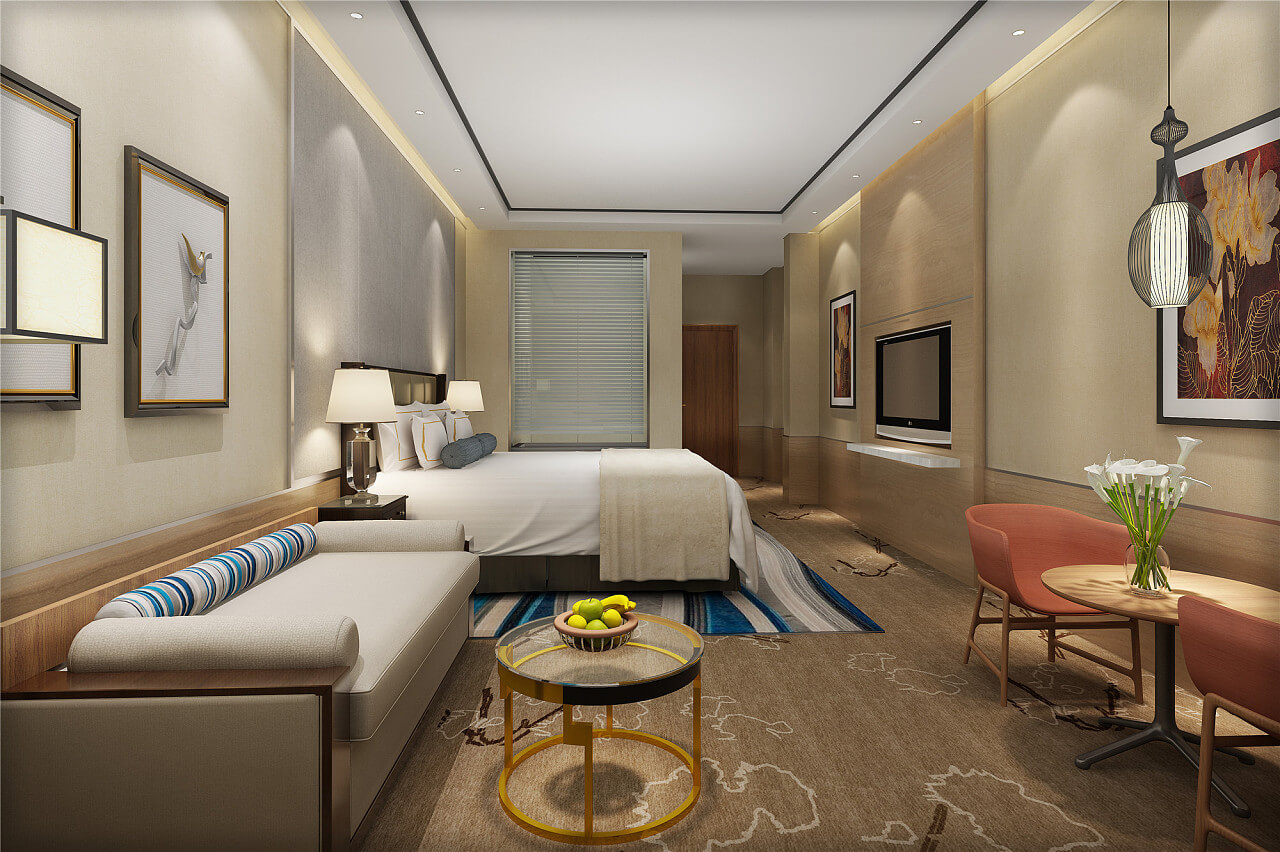 鄭州度假酒店裝修設(shè)計(jì)公司案例(圖6) 鄭州度假酒店裝修設(shè)計(jì)公司案例(圖6)