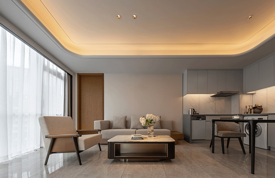 12000平現代新中式酒店式公寓裝修設計案例(圖11) 12000平現代新中式酒店式公寓裝修設計案例(圖11)