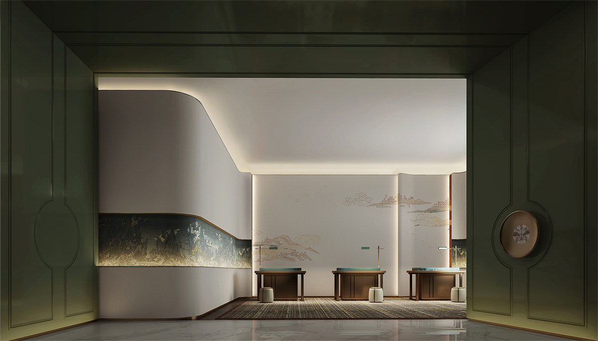 德陽文悅花園四星級度假酒店裝修設(shè)計效果圖(圖1) 德陽文悅花園四星級度假酒店裝修設(shè)計效果圖(圖1)