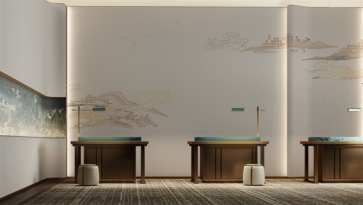 德陽文悅花園四星級度假酒店裝修設(shè)計效果圖(圖2) 德陽文悅花園四星級度假酒店裝修設(shè)計效果圖(圖2)