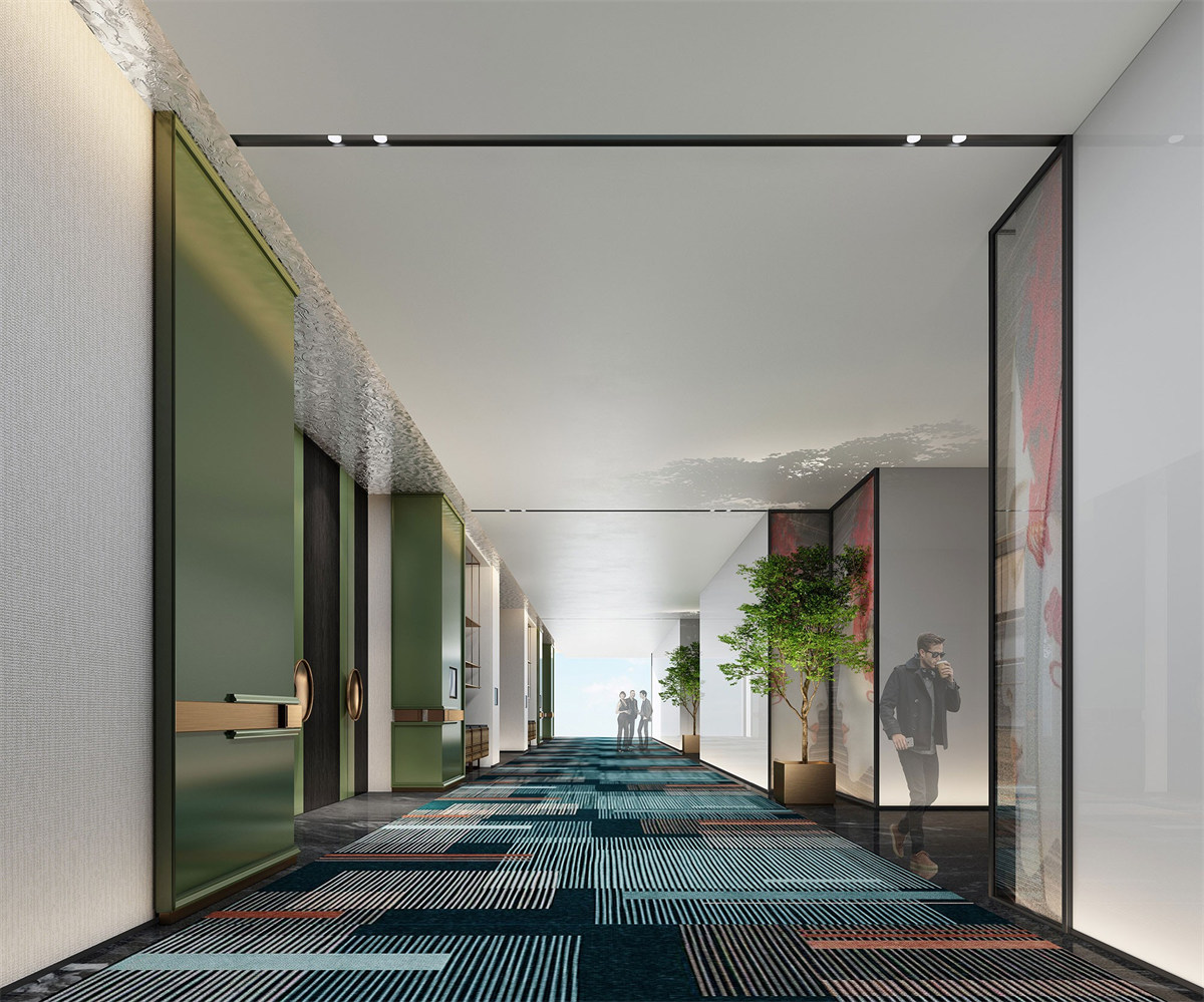 德陽文悅花園四星級度假酒店裝修設(shè)計效果圖(圖5) 德陽文悅花園四星級度假酒店裝修設(shè)計效果圖(圖5)