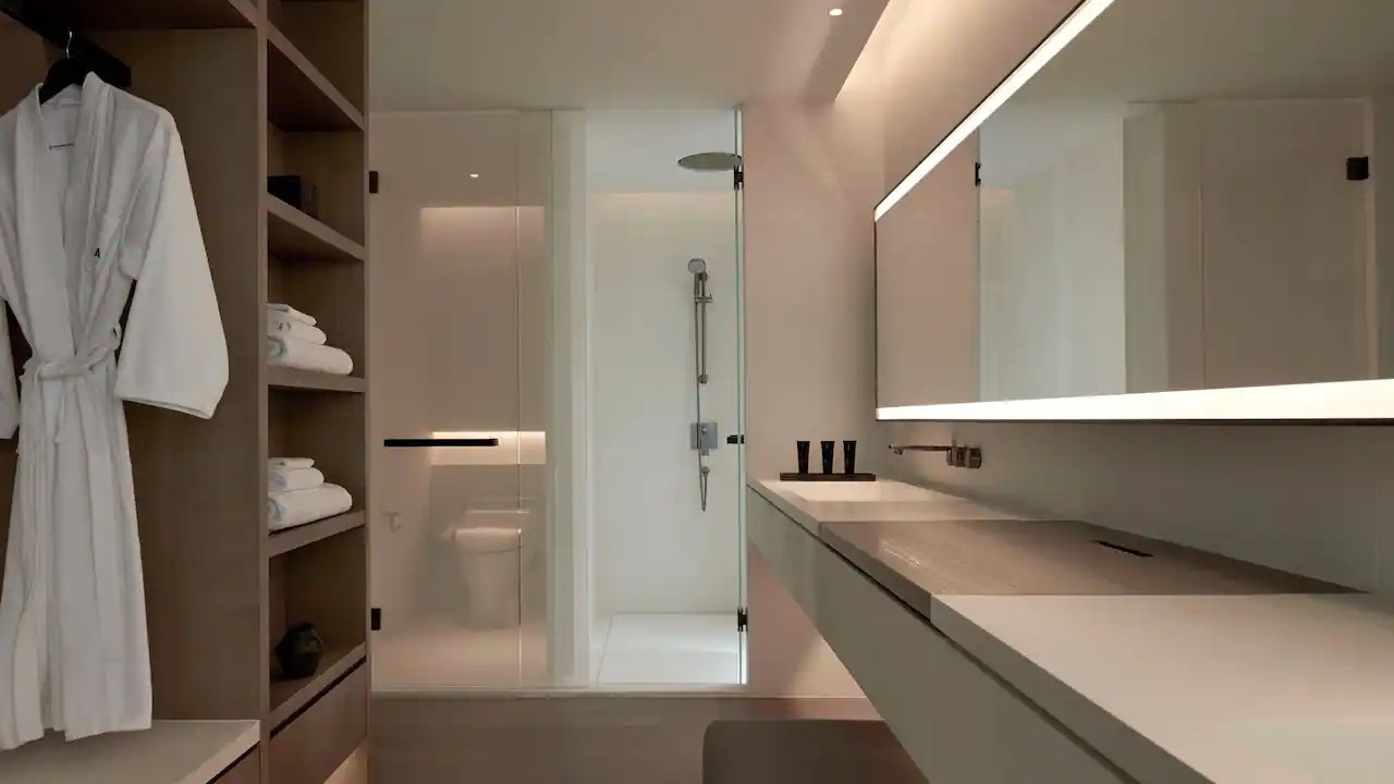 烏鎮(zhèn)阿麗拉極簡(jiǎn)東方美學(xué)度假酒店裝修設(shè)計(jì)案例(圖10) 烏鎮(zhèn)阿麗拉極簡(jiǎn)東方美學(xué)度假酒店裝修設(shè)計(jì)案例(圖10)