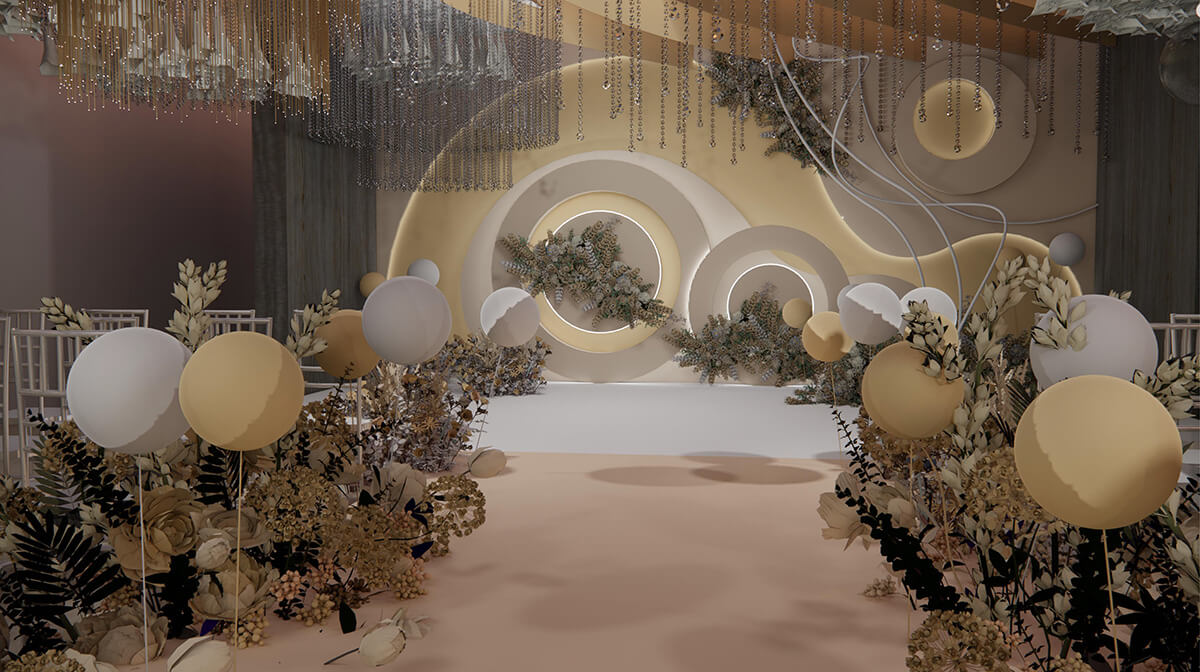 鄭州陪伴簡約主題婚禮堂裝修設計(圖3) 1-211125153Q4446.jpg