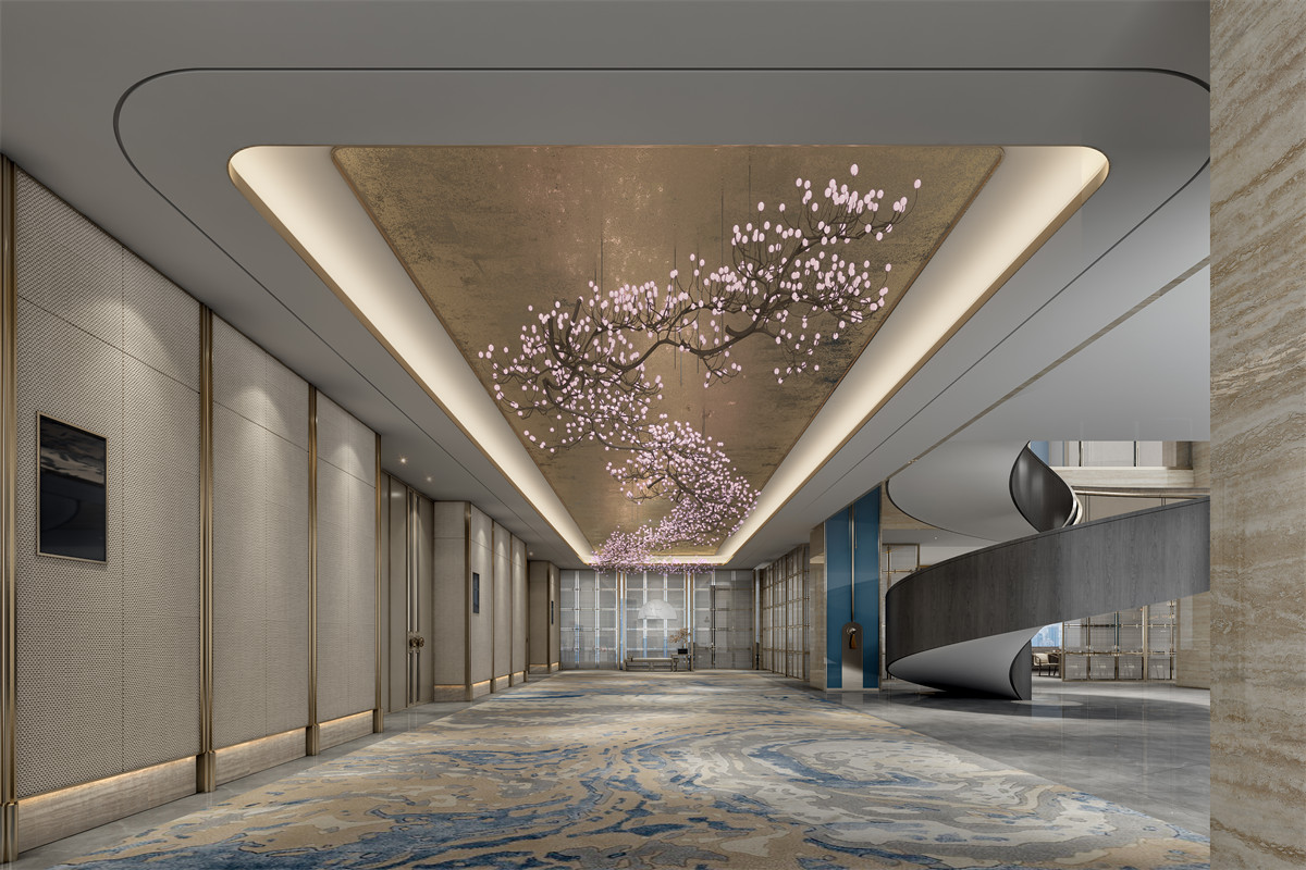 開元大酒店宴會廳婚禮堂裝修設(shè)計(jì)(圖2) 012 會議前廳.jpg