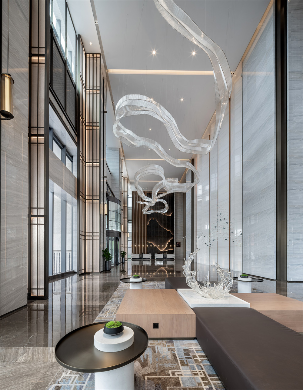 張家港萬豪國際五星級酒店裝修設(shè)計案例(圖2) 7497913_3-張家港萬豪酒店大堂.jpg