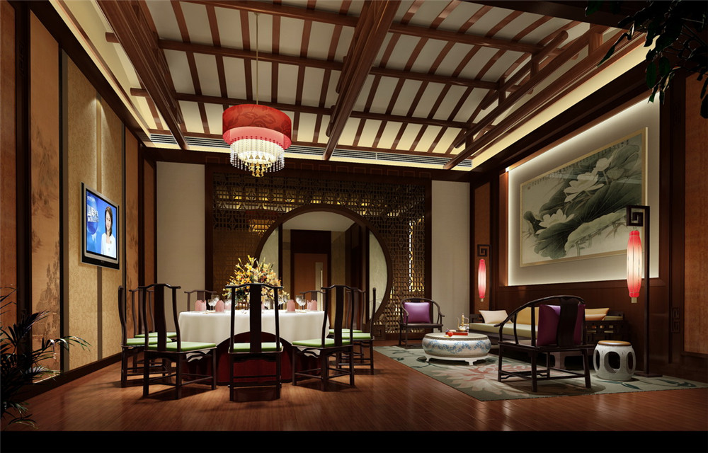 江西南康新都五星酒店中餐廳包房裝修設(shè)計(jì)效果圖 江西南康新都五星酒店中餐廳包房裝修設(shè)計(jì)效果圖