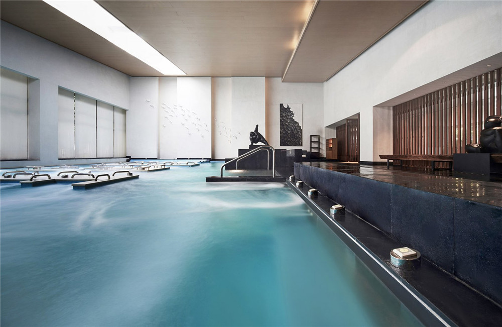 明谷行館新中式溫泉度假酒店裝修(圖8) 明谷行館新中式溫泉度假酒店浴區(qū)裝修設(shè)計(jì)方案