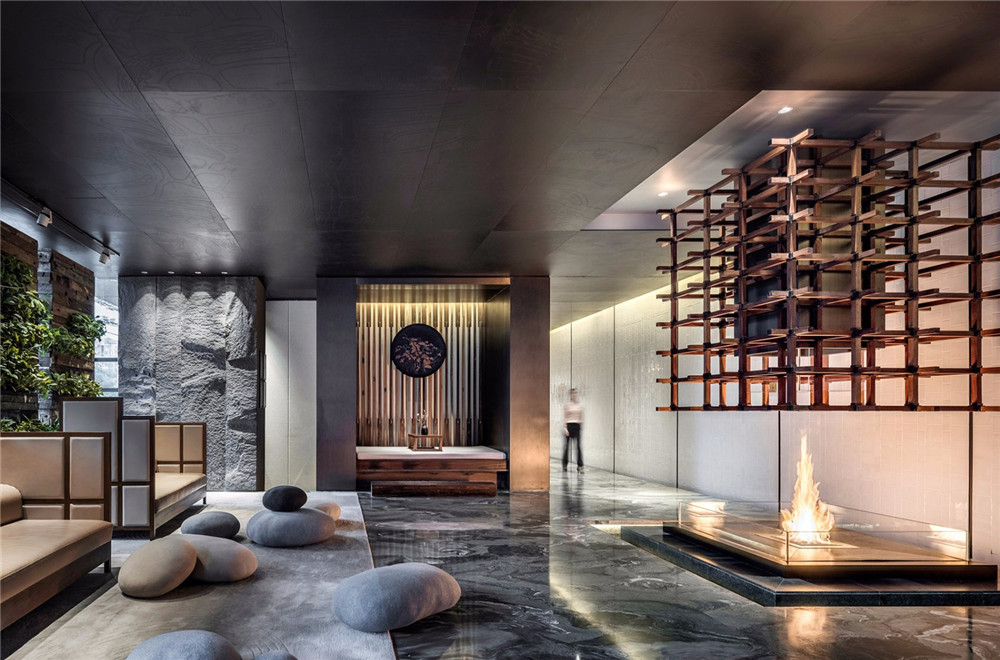 明谷行館新中式溫泉度假酒店裝修(圖4) 明谷行館新中式溫泉度假酒店裝修設(shè)計(jì)方案