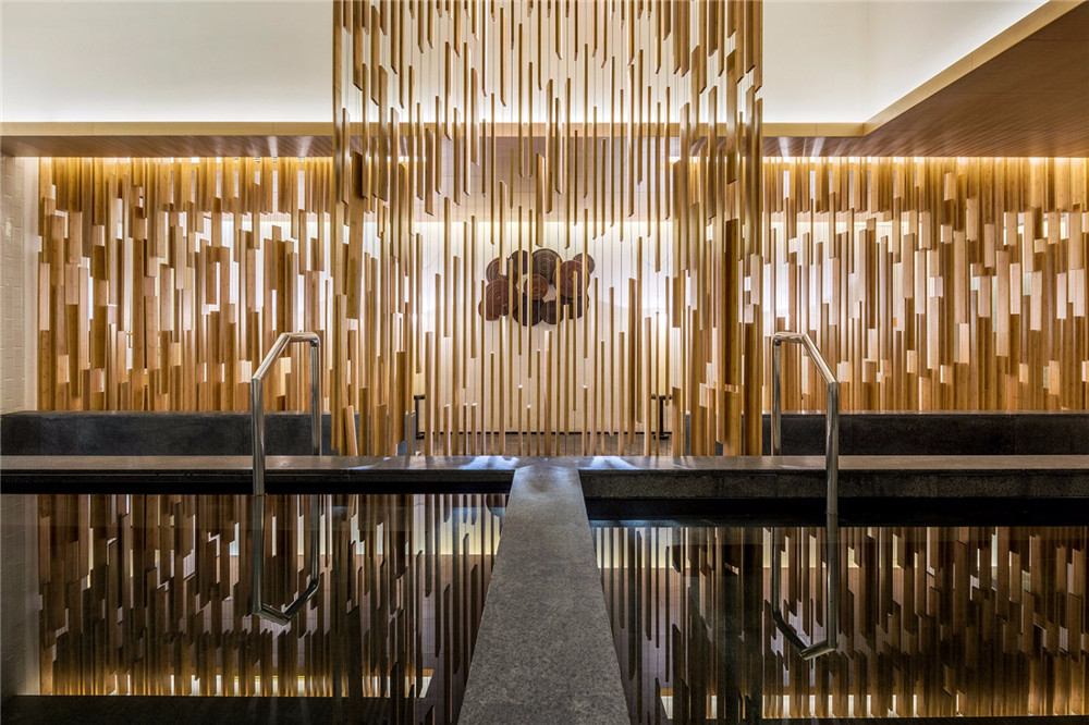 明谷行館新中式溫泉度假酒店裝修(圖7) 明谷行館新中式溫泉度假酒店浴區(qū)裝修設(shè)計(jì)方案