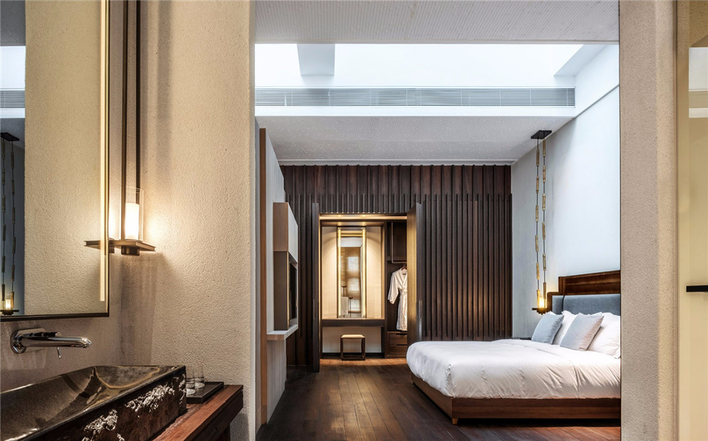 明谷行館新中式溫泉度假酒店裝修(圖10) 明谷行館新中式溫泉度假酒店客房裝修設(shè)計(jì)方案