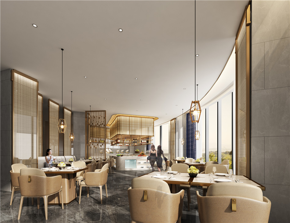 信陽光州盛達酒店宴會廳升級改造設(shè)計(圖2) 信陽光州盛達酒店餐飲宴會廳升級改造裝修設(shè)計方案